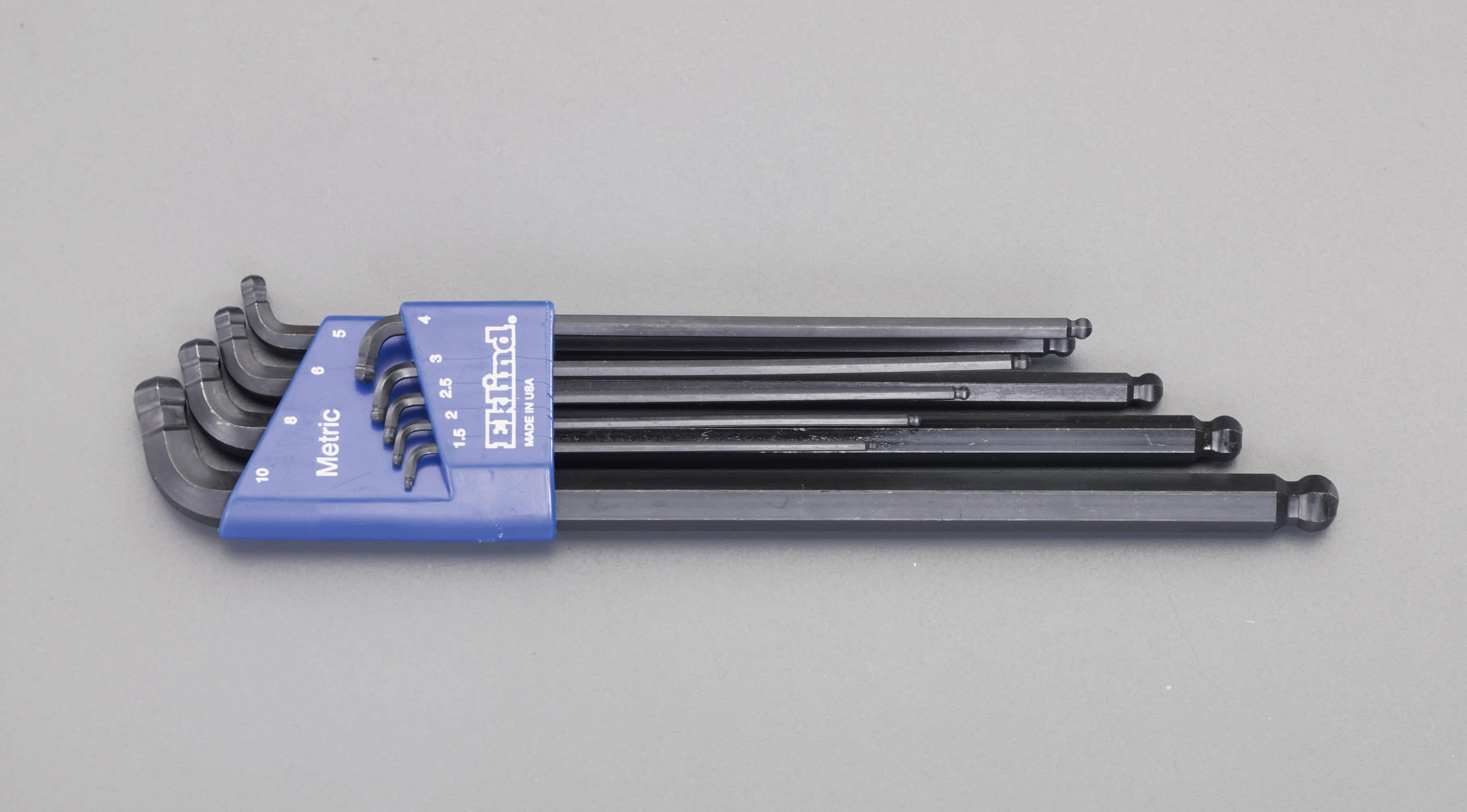 1.5–10mm / 9-piece set [Hexagon] wrench (long)