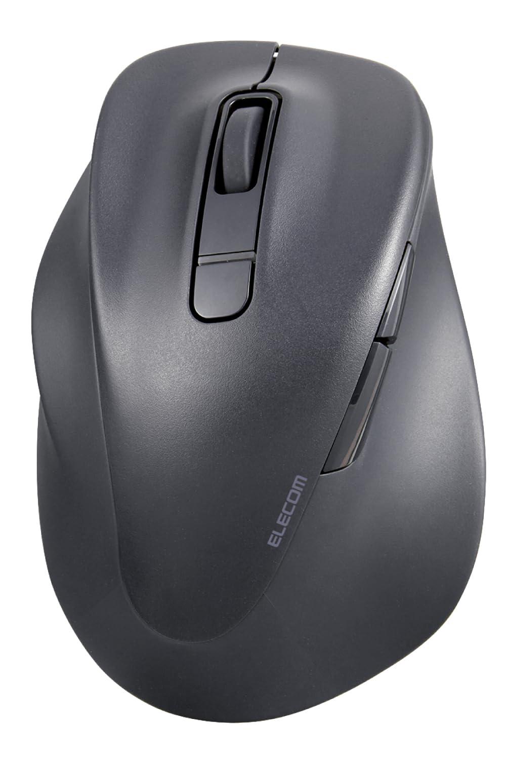 ELECOM Mouse Wireless Mouse Silent Bluetooth EX-G 2023 Model Left-Handed L Size 5-Button Multi-Pairing “AskDoctors Evaluation Service” Certified Antibacterial Black M-XGL31BBSKBK
