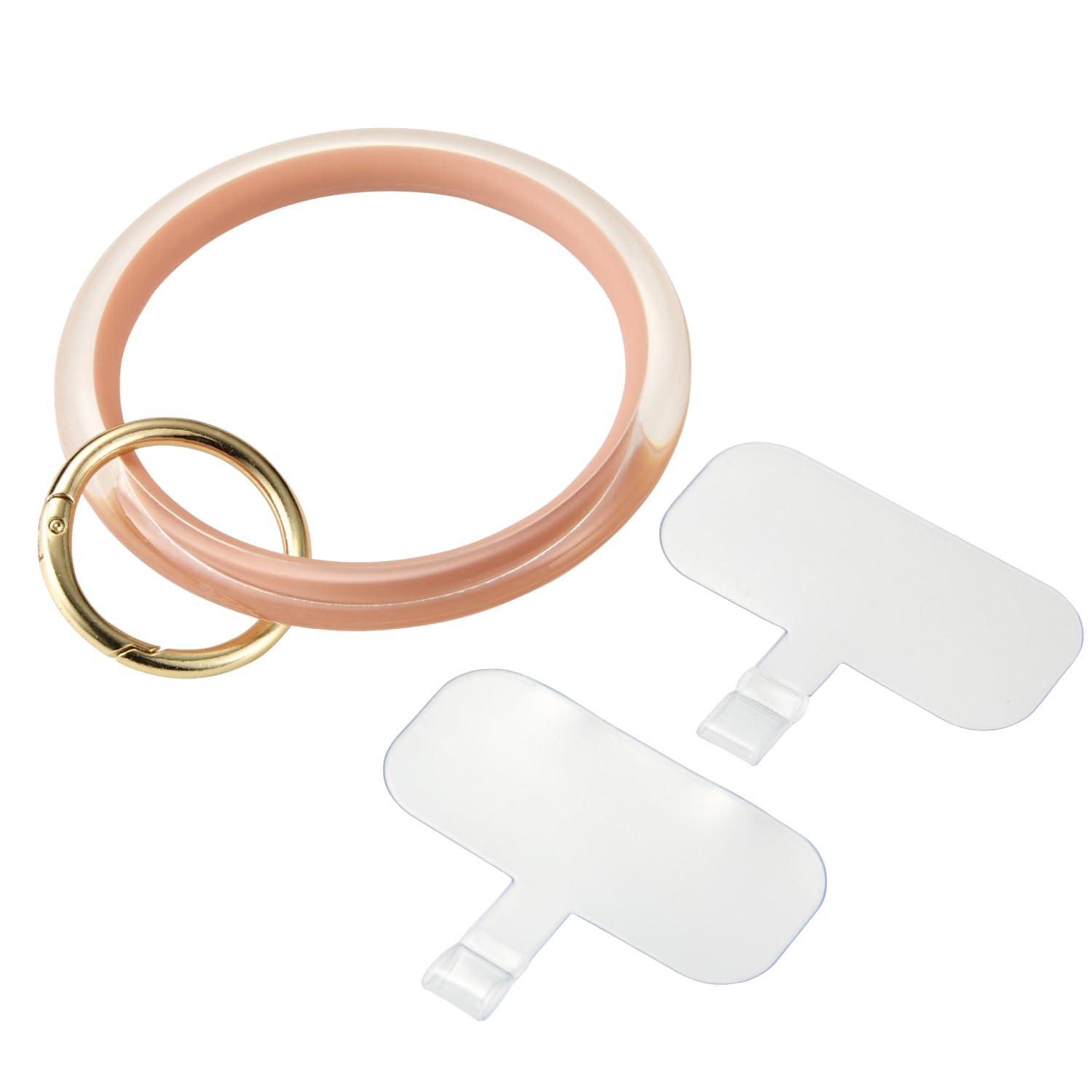 ELECOM Smartphone Strap Holder Ring Holder Sheet (2 Sheets) Drop Prevention Pink P-STHCRPN