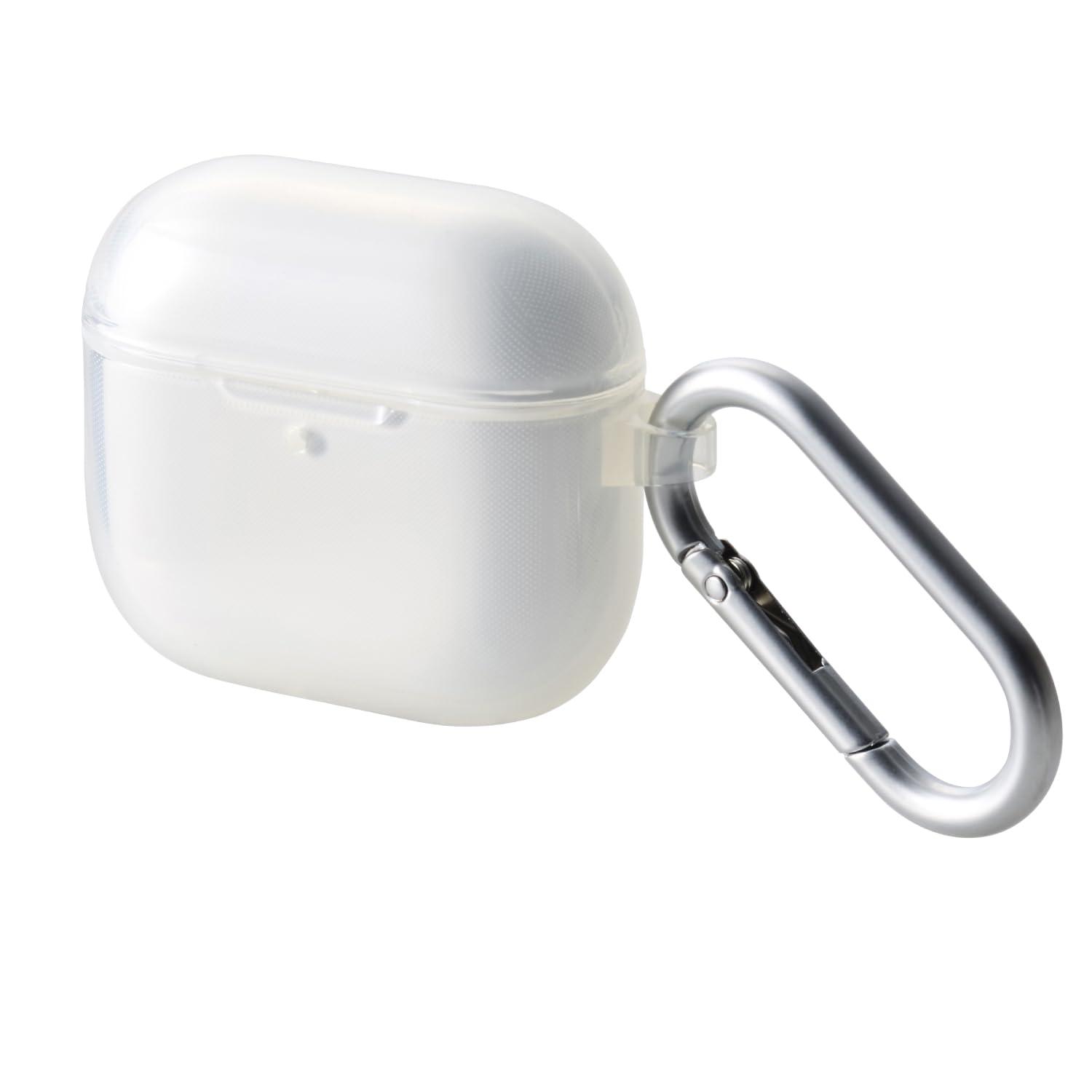 ELECOM AirPods Case for 4th Generation AirPods with Active Noise Cancellation Silicone Soft Case with MagSafe Charging Compatibility Clear AVA-AP06UCCR
