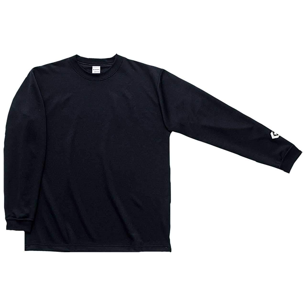 [Converse] Basketball Long-Sleeve Shirt Moisture-Wicking Quick-Dry CB291324L Men's Black Japan SS (Equivalent to Japanese Size XS)