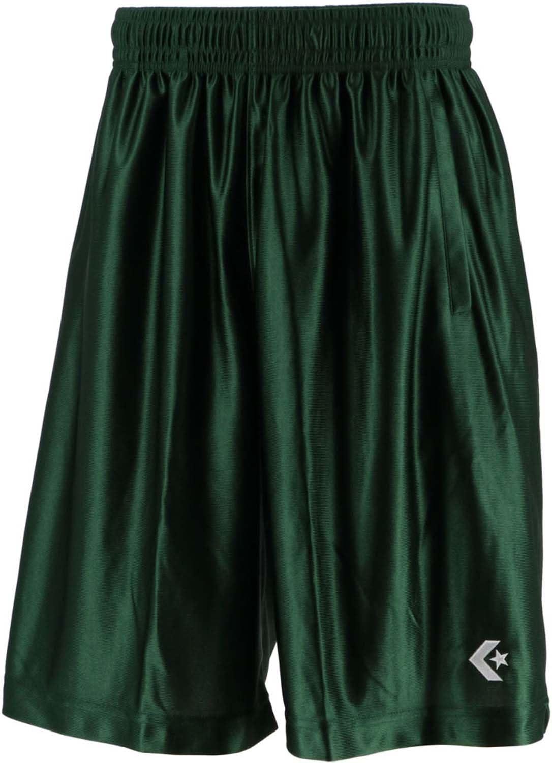 [Converse] Kids' Mini Basketball Pants Junior Practice Pants with Pockets Sweat-Wicking Quick-Dry CB491830 Boys D Green Japan 150 (Equivalent to Japanese size 150)