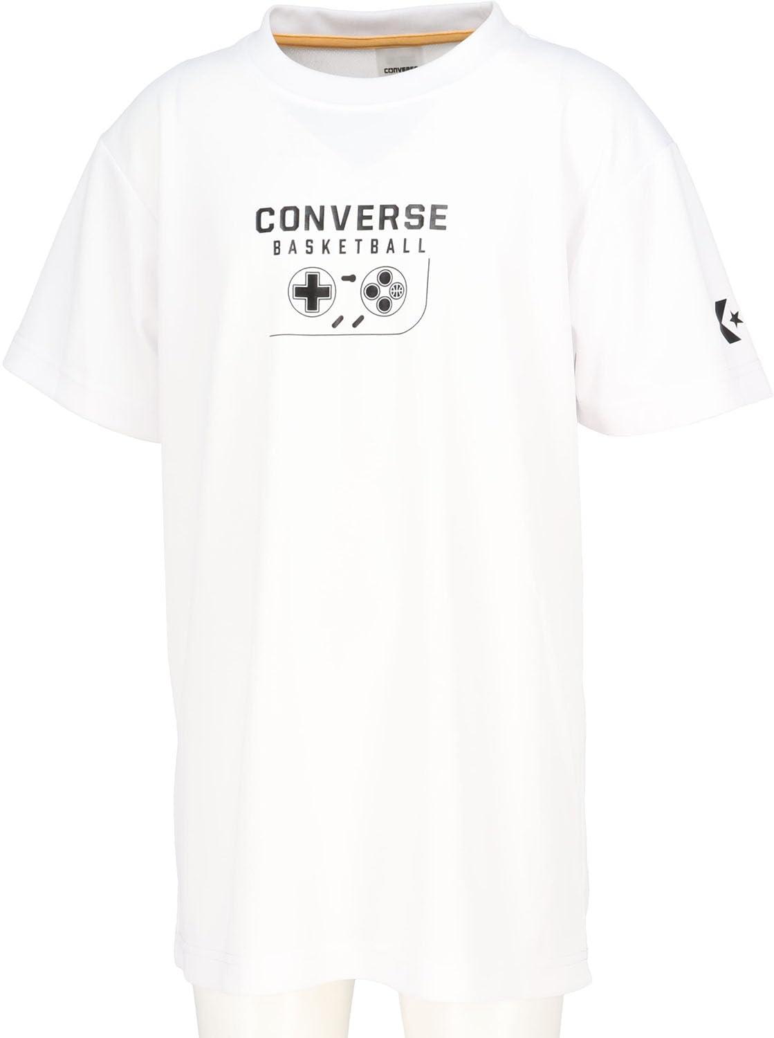 [Converse] Basketball Short-Sleeve Shirt Jr. Print T-Shirt CB451352 Kids White