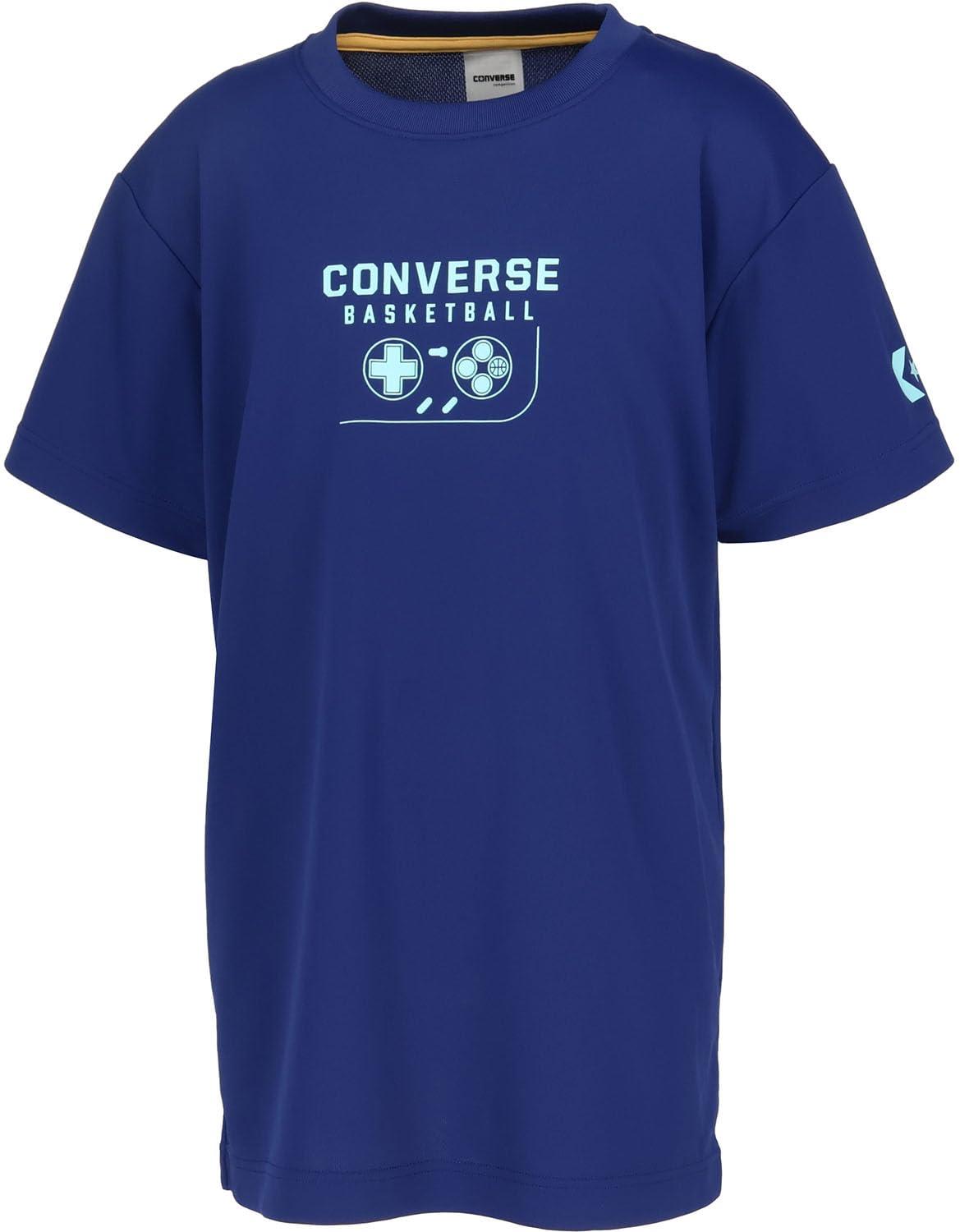 [Converse] Basketball Short-Sleeve Shirt Jr. Print T-Shirt CB451352 Kids C. Navy