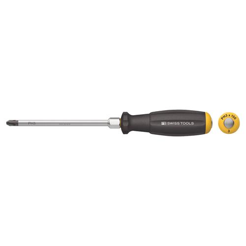 #3x150mm[+] Screwdriver (Through-Handle, Hex Shank)