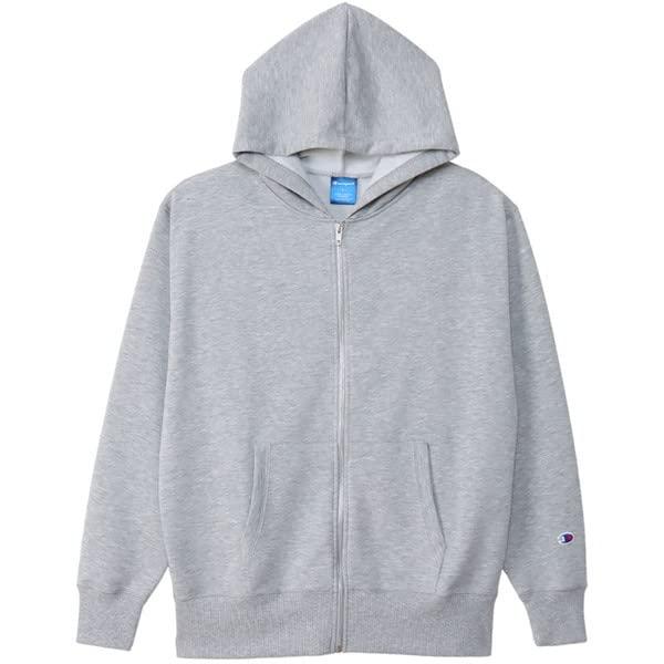 [Champion] ZIP HOODED SWEAT C3-XS160 070: Oxford GRY