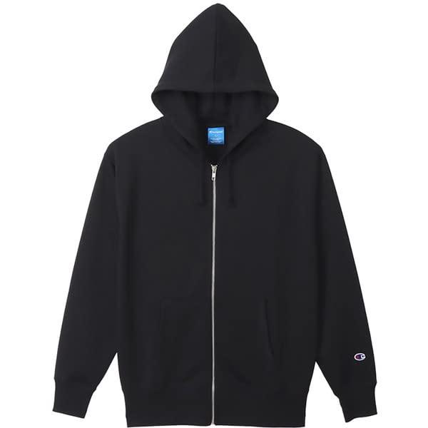 [Champion] ZIP HOODED SWEAT C3-XS160 090: Black