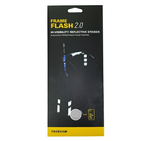 The Beam Bicycle Reflective Sticker [FRAME FLASH 2.0] Frame Use Silver Small