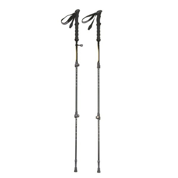 CAPTAIN STAG Trekking Pole Trekking Stick 2-Piece Set Bent Grip 3-Section Quick Lock System Black FEEL BOSCO CSI-001 UM-2300