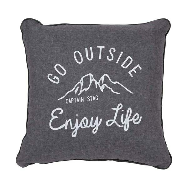 Captain Stag Sleeping Bag Envelope Style Schlaff 800g Fill Washable Cushion Schlaff Gray Monte UB-26 43×43×18cm