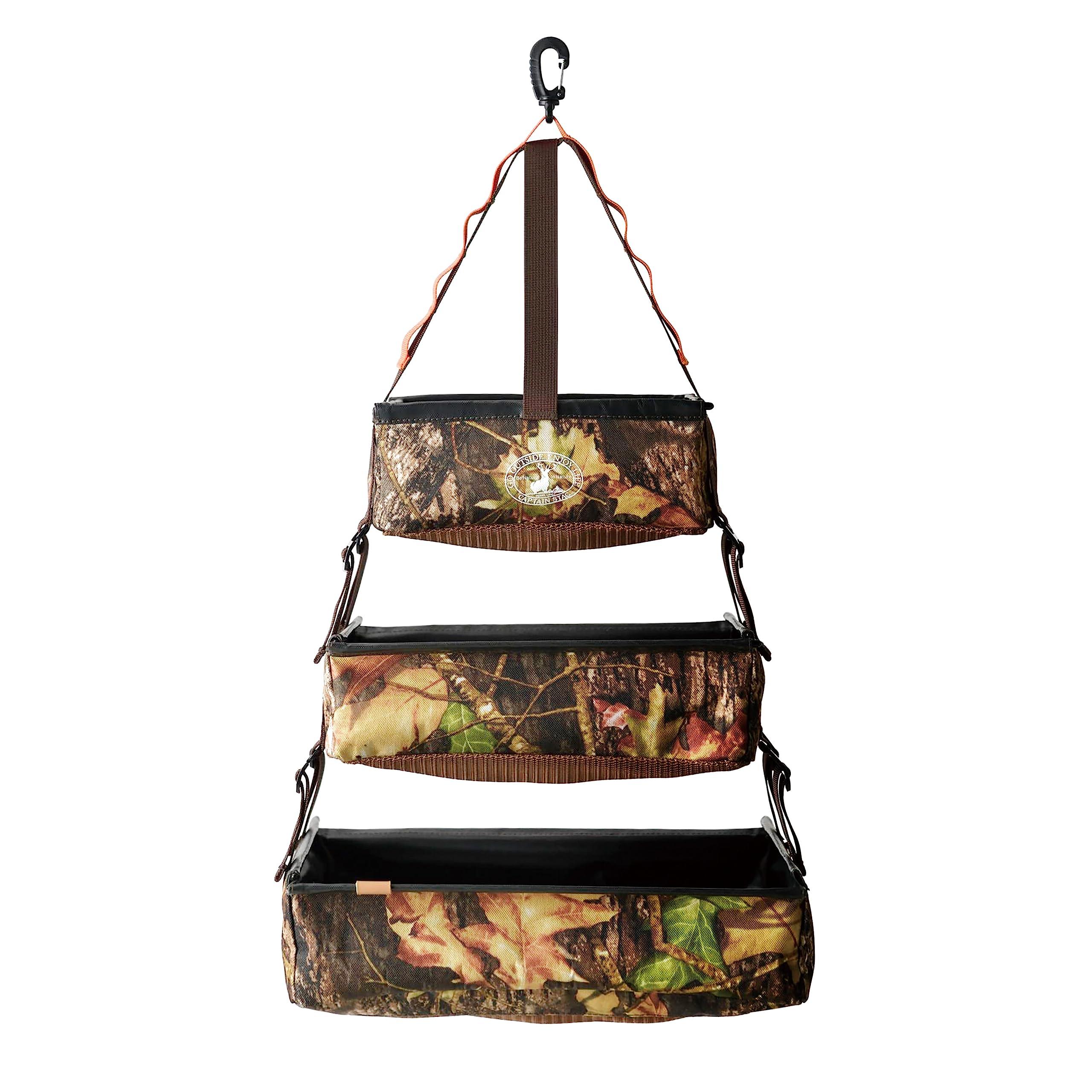 CAPTAIN STAG Car Accessories Outdoor Dry Net Hanging Storage Mesh Box 3-Piece Hunting Beyond Storage UP-1073