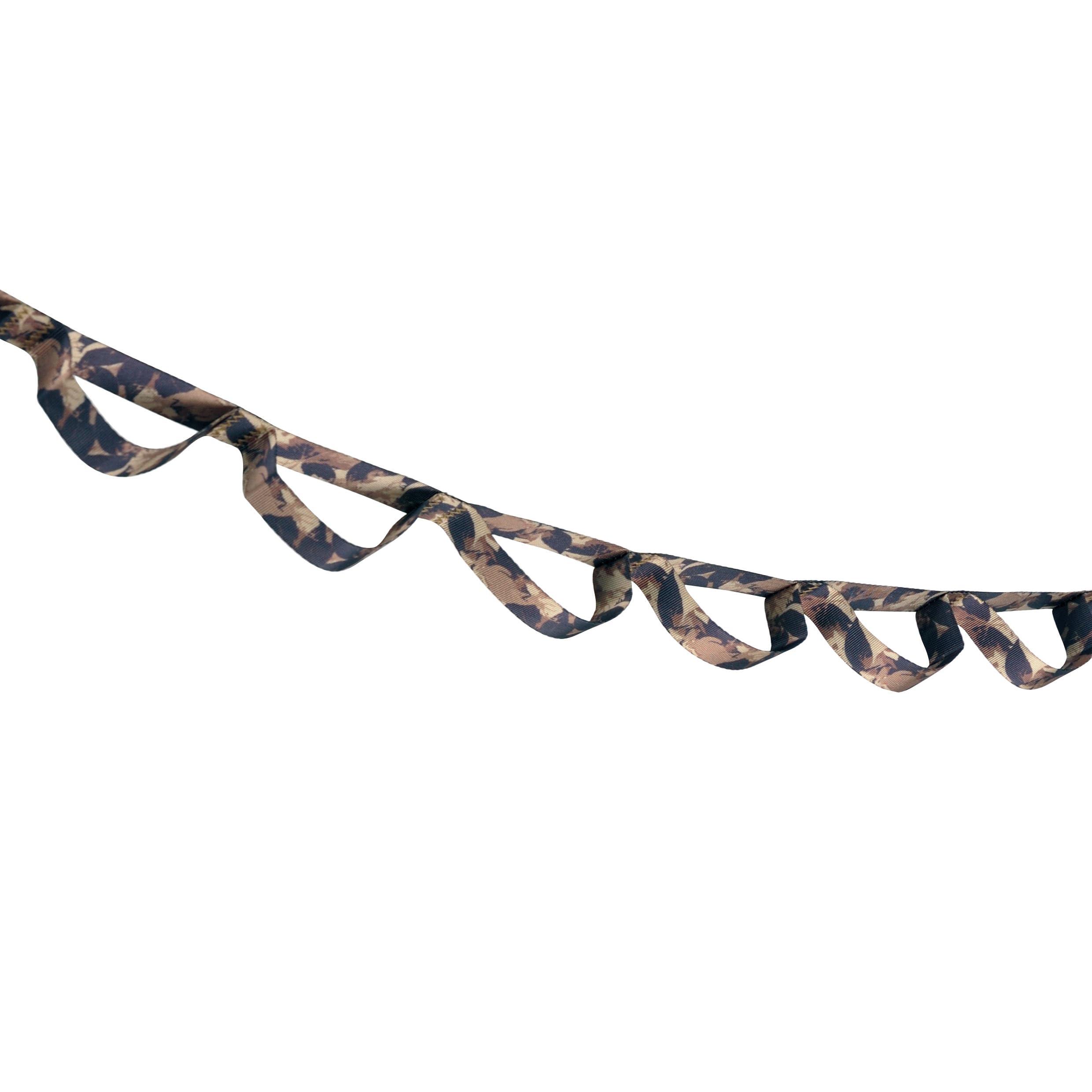 CAPTAIN STAG Hanging Chain Clothesline Rope with Carabiner Loop Rope Leaf Camouflage UM-1610