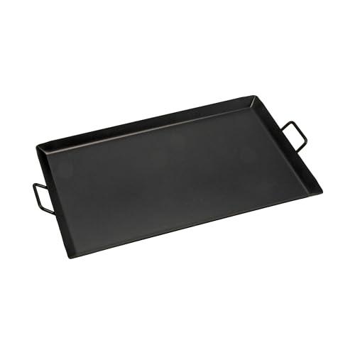 CAPTAIN STAG Outdoor Cast Iron BBQ Griddle 550×410mm L Size Black UG-1596