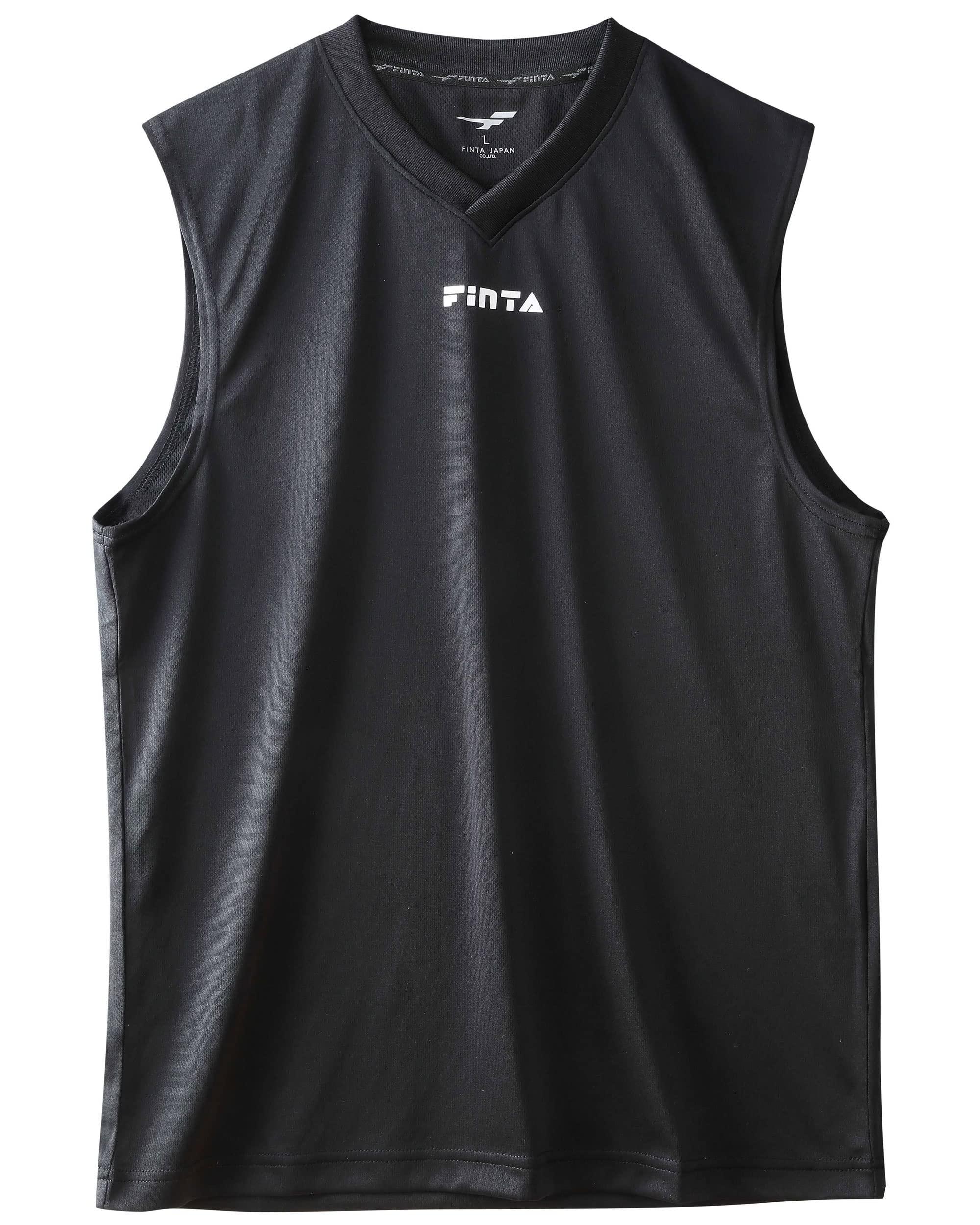 FINTA Soccer Futsal Men's Adult Size Sleeveless Mesh Inner Shirt FTW7033 (005) Black L