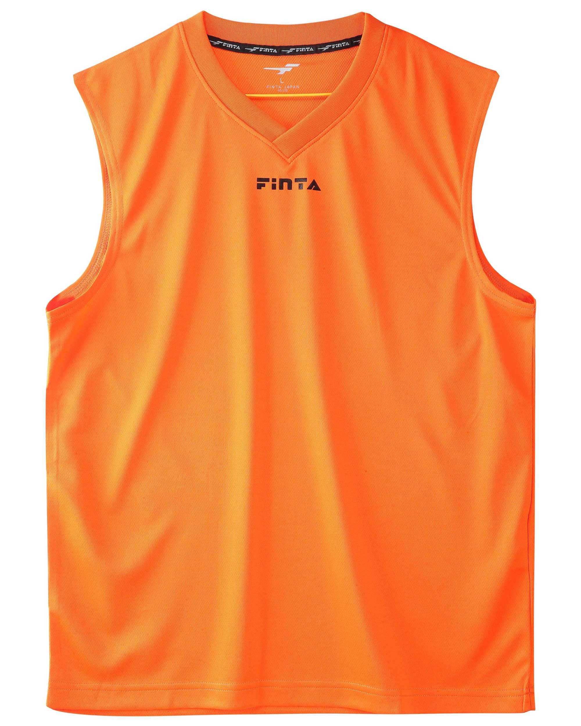 [FINTA] FINTA Soccer Futsal Junior Jr. Sleeveless Mesh Inner Shirt FTW7034 (061) Orange 150