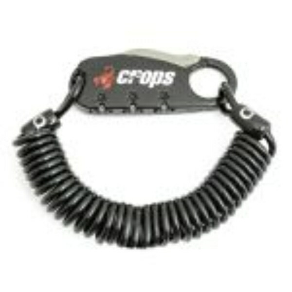 Crops Compact Wire Lock Q3 | 3mm × 1800mm 3-Digit Dial CP-SPD08-01 (Black)