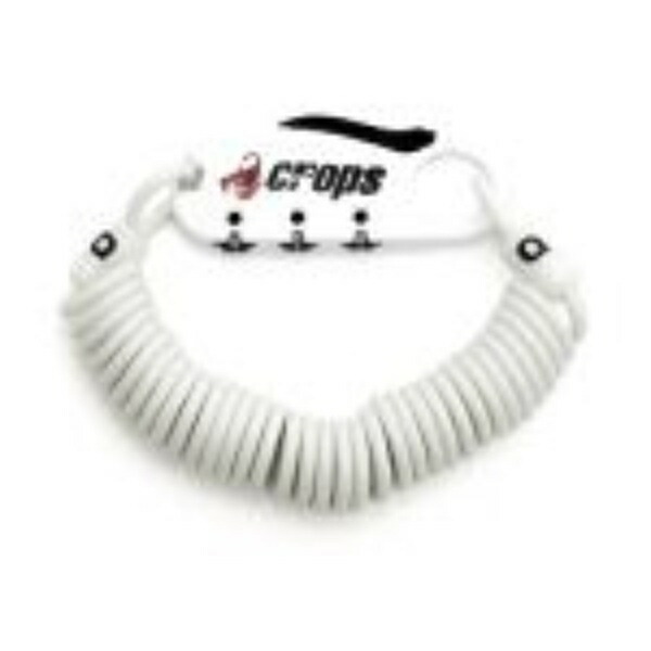 Crops Compact Wire Lock Q3 | 3mm × 1800mm 3-Digit Dial CP-SPD08-02 (White)