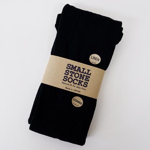 SMALL STONE Linen-Blend Leggings Black