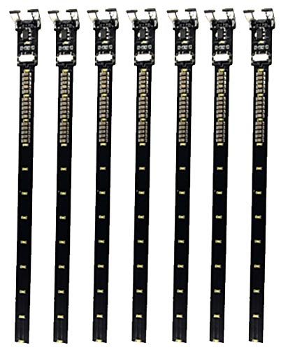 Popondetta N Gauge LED Interior Lights with Energy Charger, Warm White, Type C, 7-Pack 1522 Railroad Model Accessories