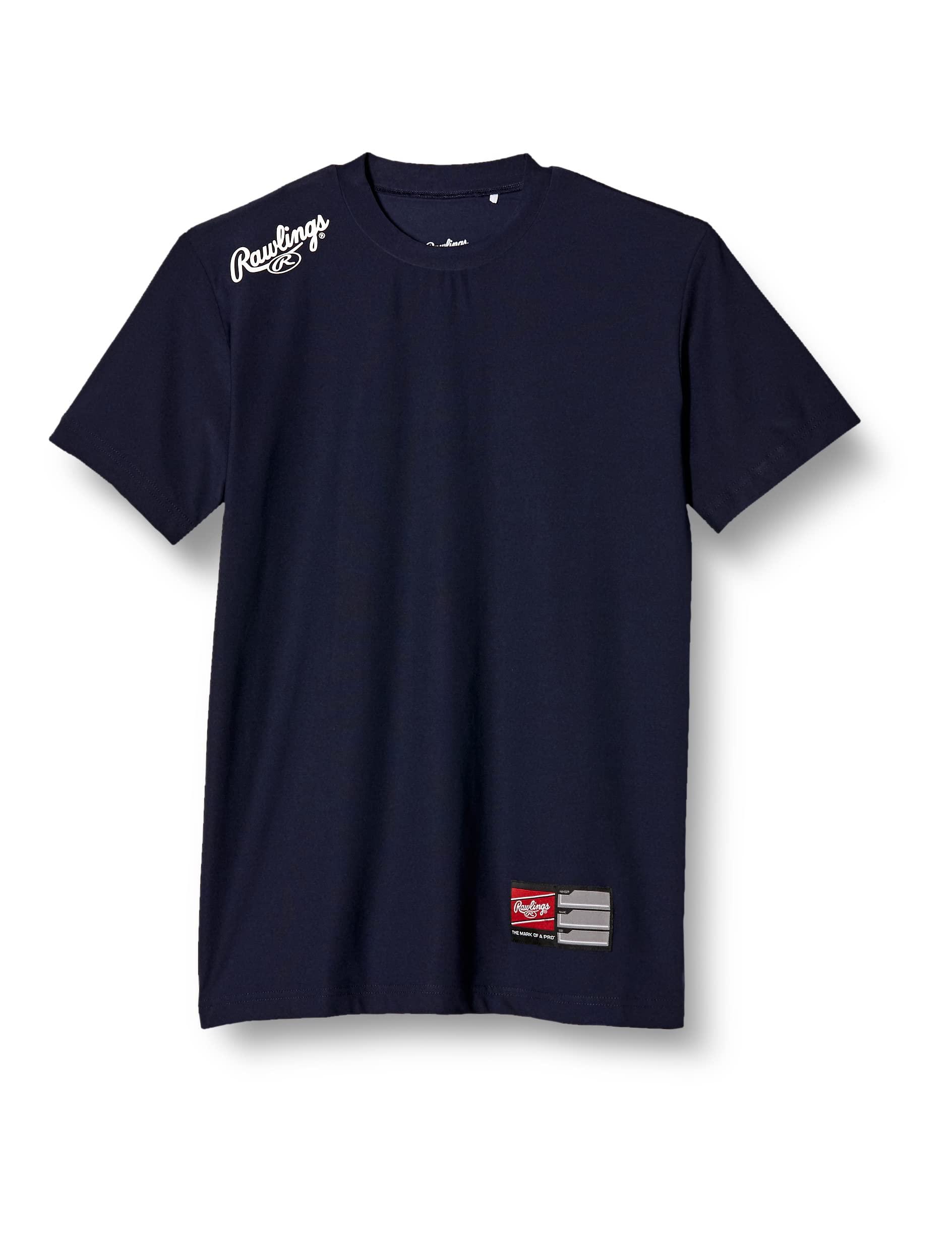 Rawlings Baseball Player T-Shirt AST10F01T Navy/White Size S Team-Ready