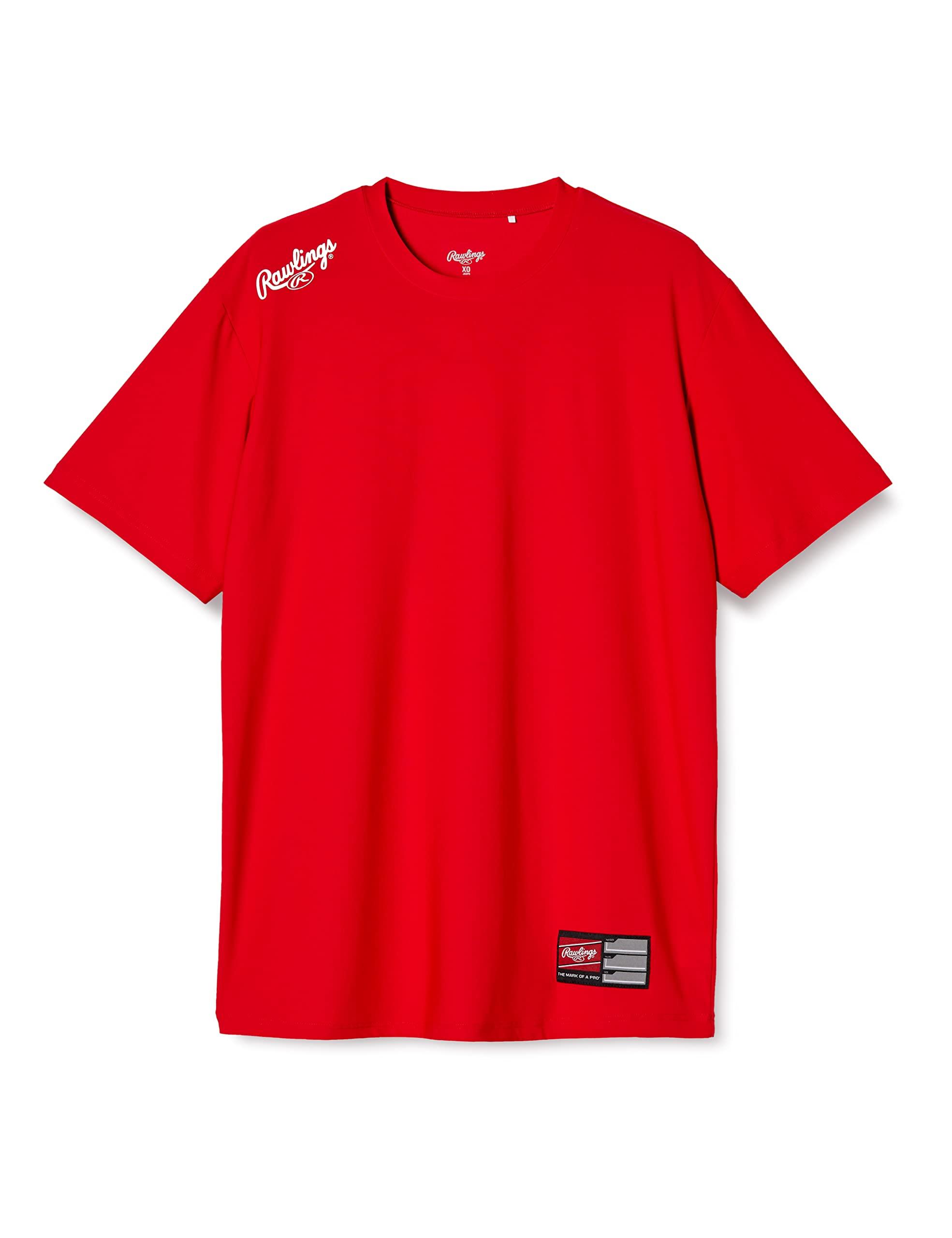 Rawlings Baseball Player T-Shirt AST10F01T Red/White Size XO Team Compatible