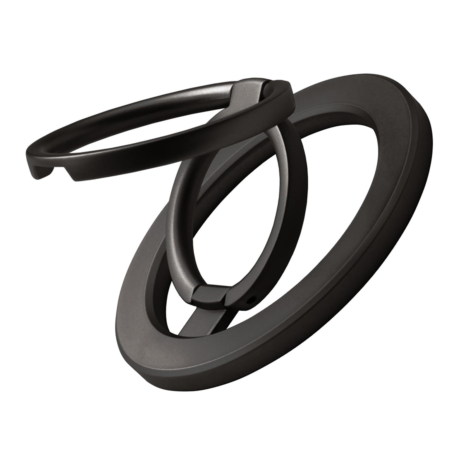 LEPLUS NEXT MagSafe-Compatible Smartphone Ring MAGTUS Ring Multi Stand Matte Black LN-SMRG10BK
