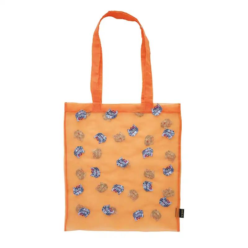 Nathalie Lete Organdy Tote Bag Gray Cat/511142