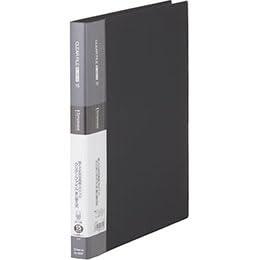 KING JIM Clear File A4 Refillable 15-Pocket Black KJ-138SP-BKX5