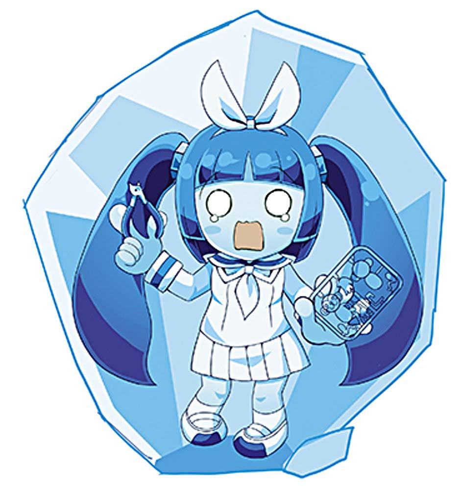Asuka Model Chotoplamo Series Nipako Frozen Ver. (Blue Clear & White Clear, 1 sheet each) Plastic Model Kit YWCP-006