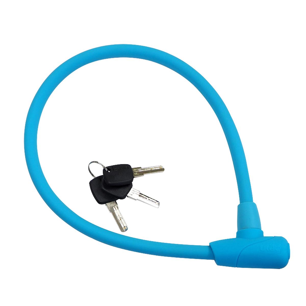 ULAC KOKOMO Silicone Cover Cable Key Lock 60cm UL-S5T-04 BLUE