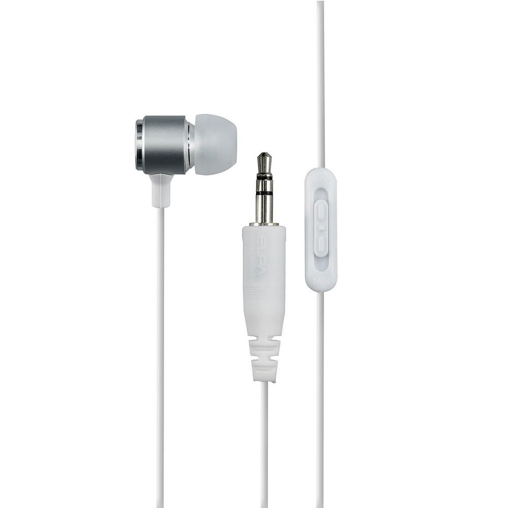 ELPA Digital Terrestrial TV Earphone Wired Single-Ear Earphone 3m φ3.5mm Straight Stereo Mini Plug (Resistor Included) White RE-CLK03(W)