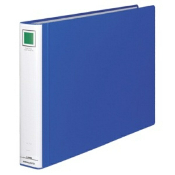 KOKUYO File Pipe-Style File Eco Twin R (Double-Opening) A3 2-Hole 400-Sheet Capacity Blue FU-RT643B