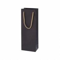 HEIKO Paper Bag Color Charm Bag Wine L Single Bottle Indigo 10 Sheets