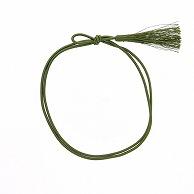 Shimojima Color Rubber Bands, Double-Layer, Single-Flower Knot, 58cm, Dark Green, 50-Pack, 001510110