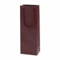 Shimojima Heiko Handle Paper Bag Color Charm Bag Wine L Burgundy 13x9x36cm 10 Sheets