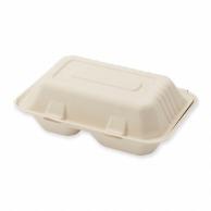 Shimojima Heiko Eco Bamboo Paper Plate Food Pack with Dividers BFD2-23 20-Pack 004491012 23×15.6×8.1cm (with dividers)