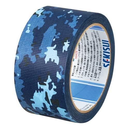 SEKISUI Sekisui Chemical Co., Ltd. Camouflage Tape Protective Tape Admiral Camouflage KAI Marine Blue 50mm x 25m For Rough Surfaces Tearable by Hand Peelable Soft Matte Finish Light-Blocking