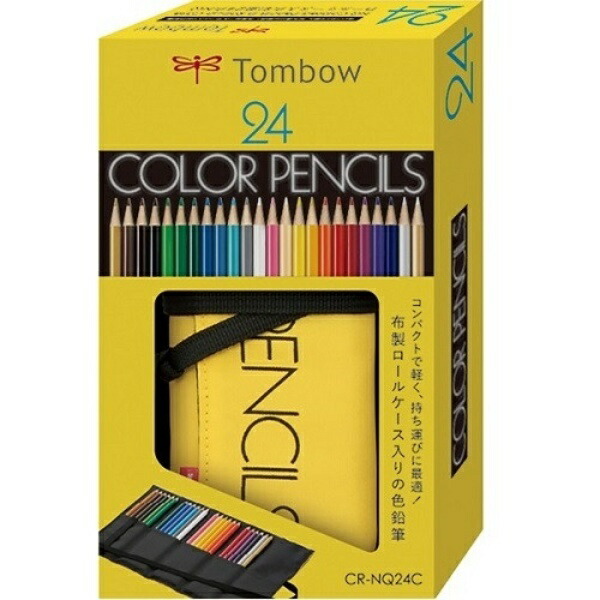 Tombow Roll Case Color Pencils, 24 Colors NQ CR-NQ24C
