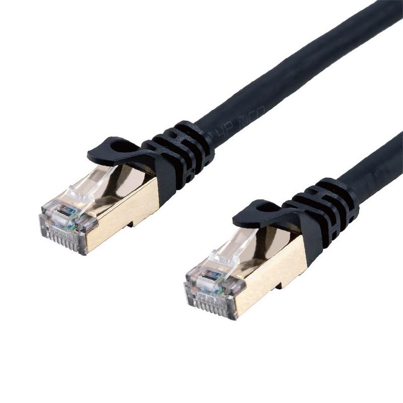 Nakabayashi Category 7 LAN Cable 1m Black C7-010BK