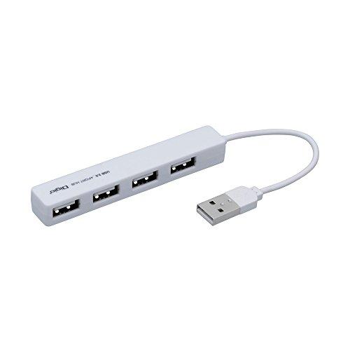 Digio2 USB 2.0 4-Port Hub Super Slim White UH-2354W