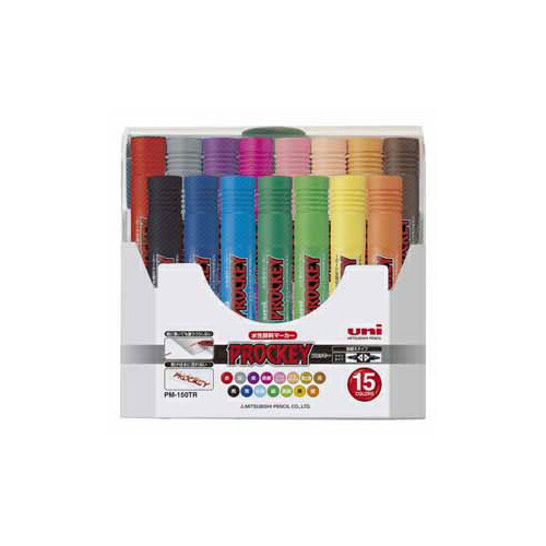 Mitsubishi Pencil Water-Based Pen Proッキーツウィン 15 Colors PM150TR15CN