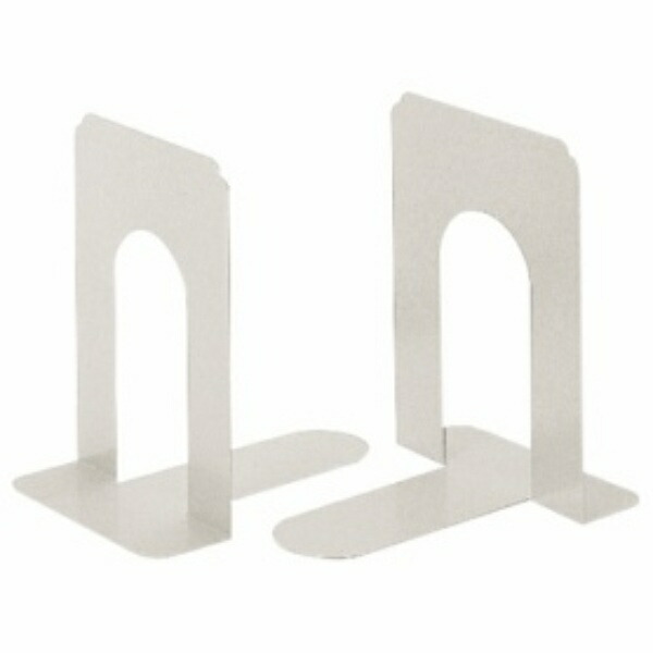 Lion Office Supplies Bookends, Extra Large, Set of 2 No.9-LH Light Gray