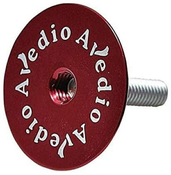 Avedio Lightweight Aluminum Top Cap Integrated with Logo Red 70631