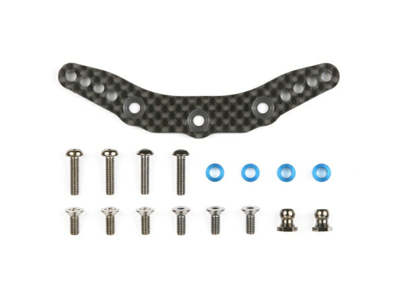 Tamiya Hop-Up Options No.1124 TB-03D Carbon Damper Stays (Front) 54124