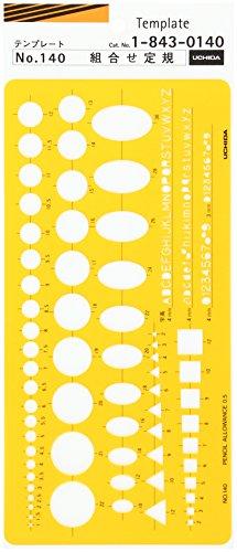 Uchida Template No.140 Combination Ruler 1-843-0140