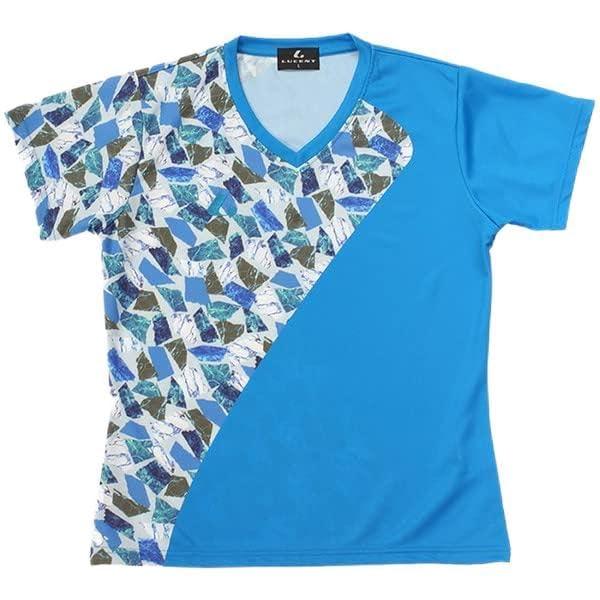 [Lucent] Game Shirt Ladies Game Shirt (Collarless) Blue