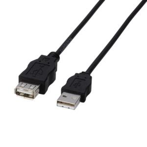 ELECOM USB Cable Extension USB 2.0 (USB Type-A Male to USB Type-A Female) RoHS Compliant 3m Black USB-ECOEA30