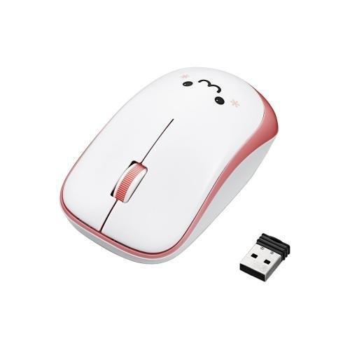 ELECOM Wireless Mouse (with Receiver) M Size 3-Button IR Sensor Energy-Saving Pink M-IR07DRPN