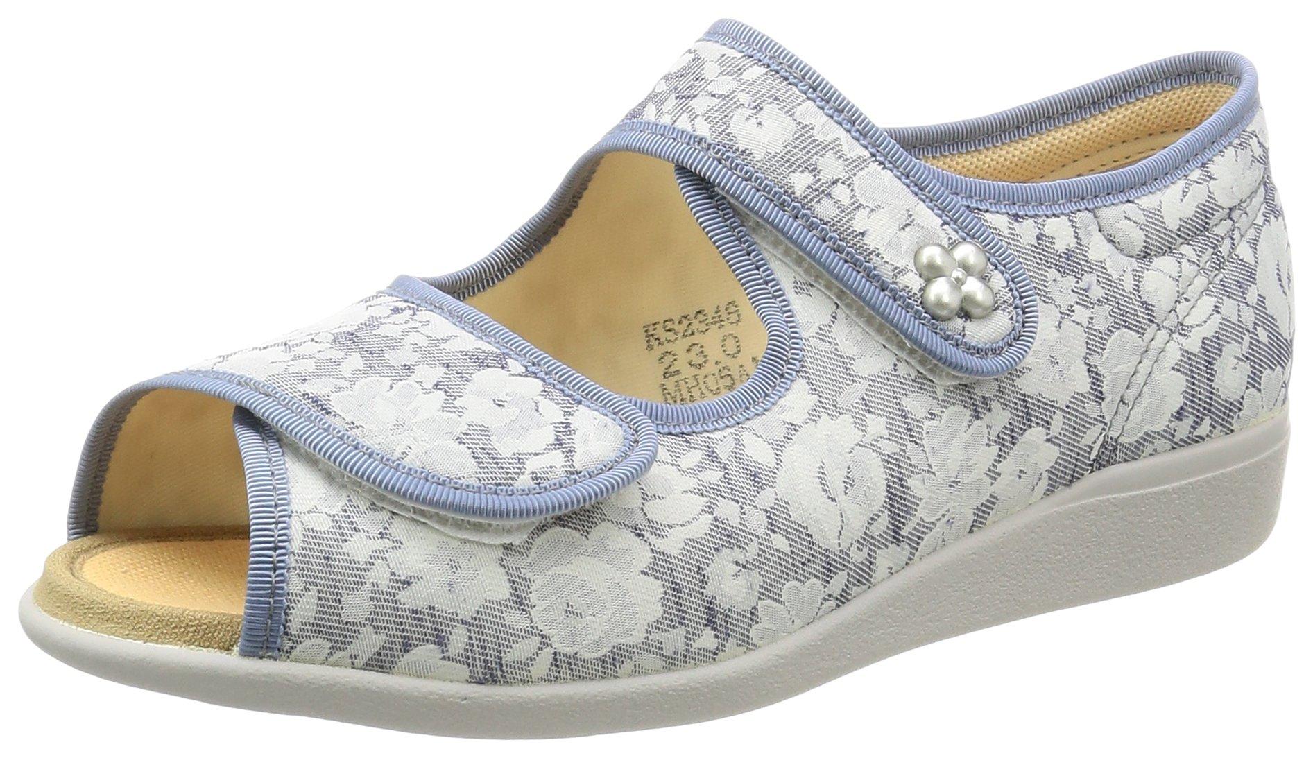 [Kaiho Shugi] Indoor Sandals Room Shoes KHS-L133SL Women's Navy 21.5 cm 3E