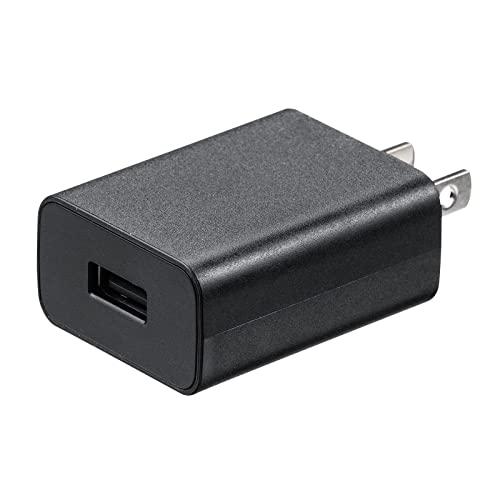 Sanwa Supply USB Charger USB A × 1 Port (2A) USB Adapter/Plug Black ACA-IP87BK